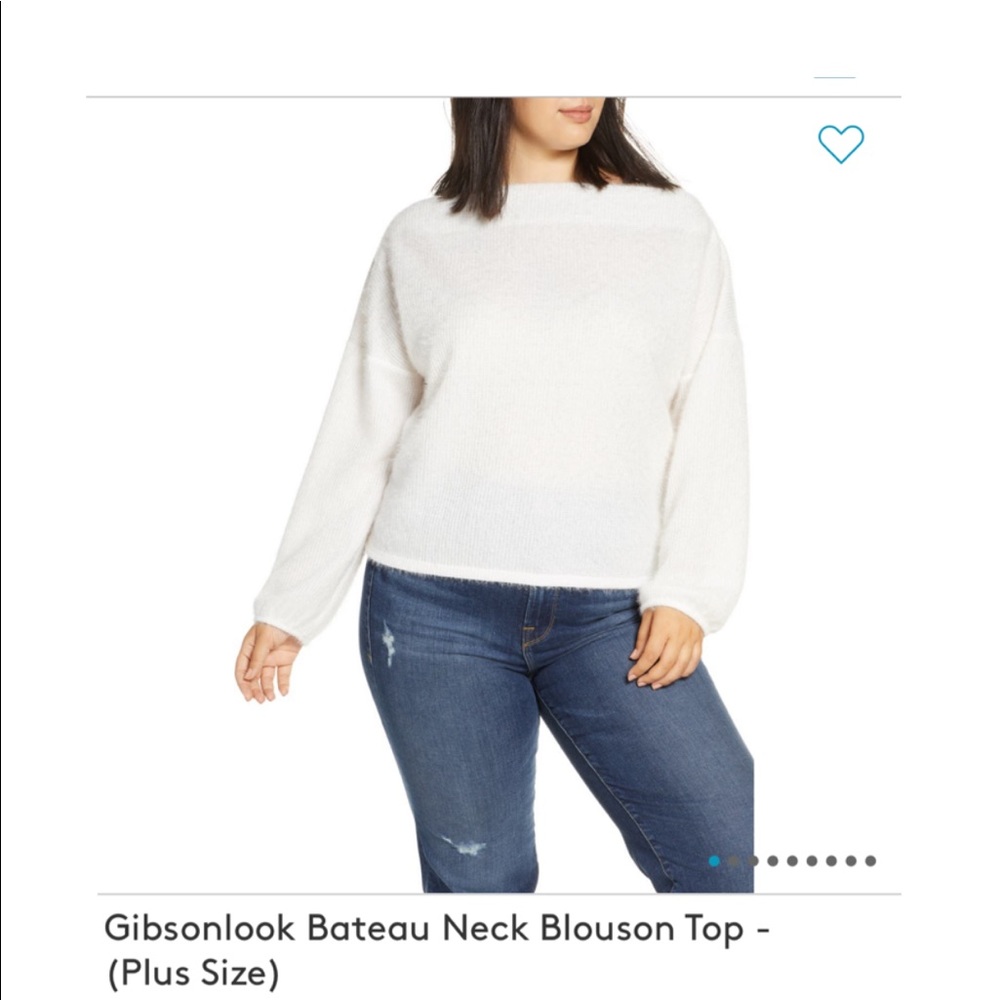 Bateau Neck Blouson Sweater